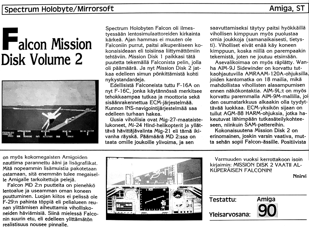 Falcon Mission Disk Volume 2